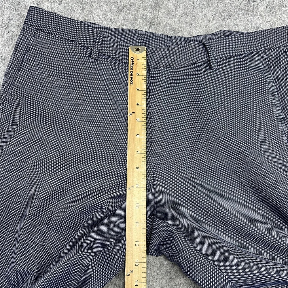 Hugo Boss Crigan Pants Mens 34 Blue Slim Wool Blend Dress Trousers Actual35x29 - Picture 15 of 16